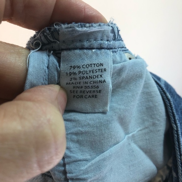 Artisan NY Sz 16 Striped Jeans Cropped 10.5” High Rise Casual Classic Preppy - Picture 9 of 10